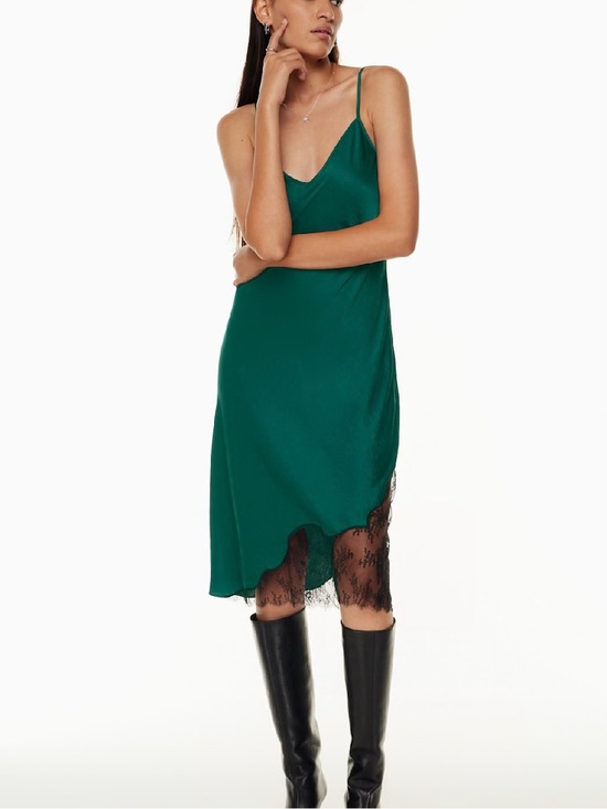 Wilfred Dresses & Skirts - Aritzia Wilfred Sonnet Slip Lace Satin Dress